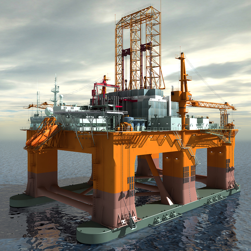 oil rig semi-submersible lwo