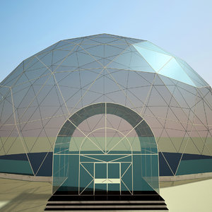 dome geodesic 3d model