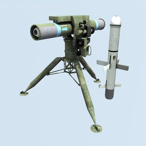 anti-tank missile complex 3d model