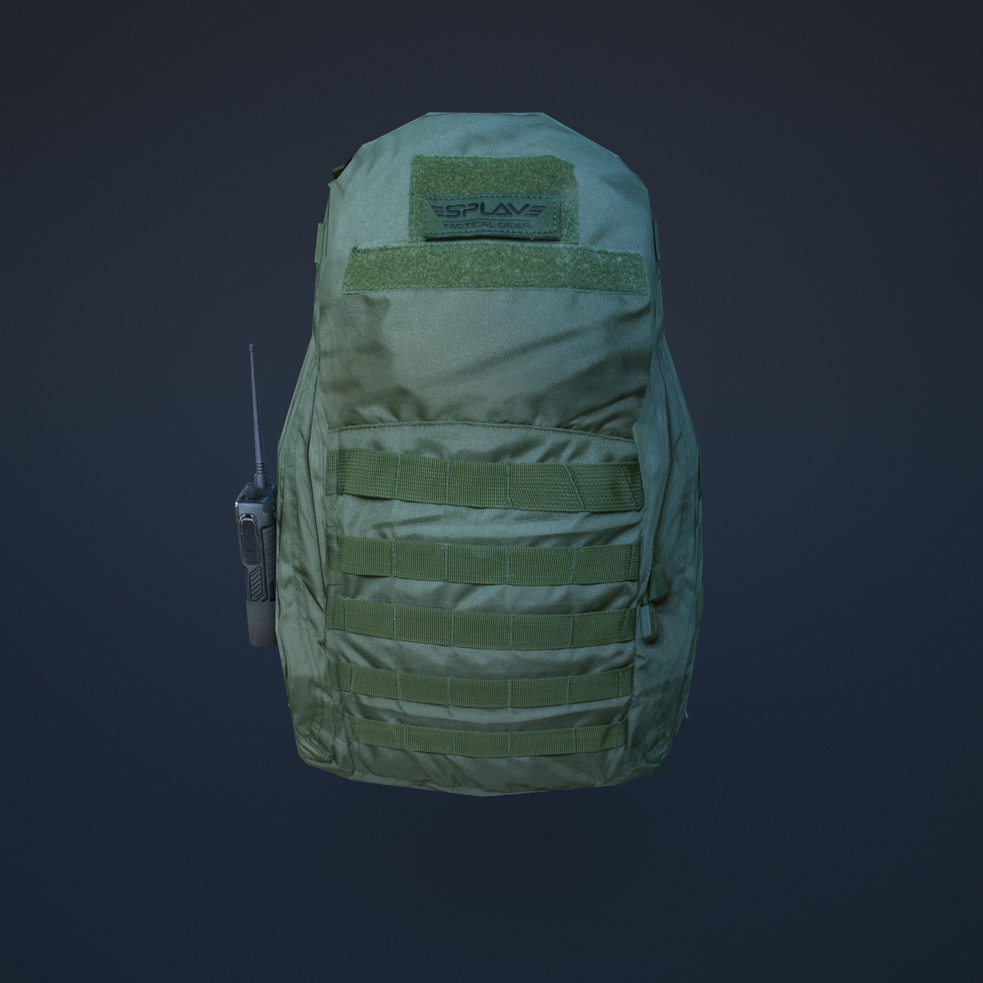 3d military backpack model