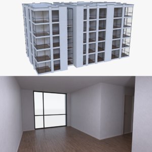 3d apartment interior buildings