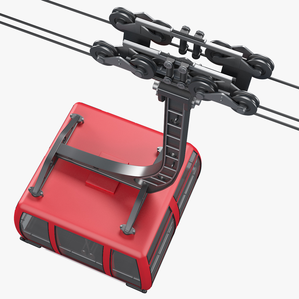 3d ski lift gondola