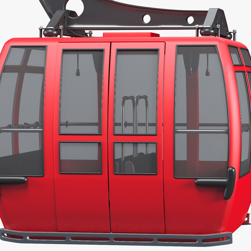 3d ski lift gondola