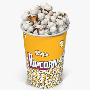 popcorn cup 8 3d max