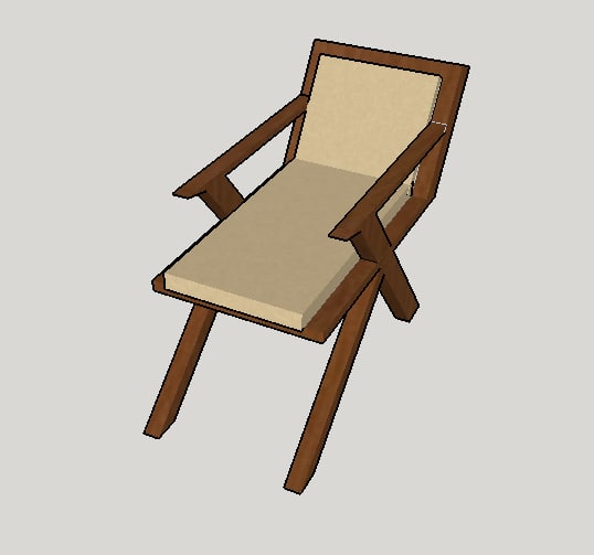 free armchair sketchup 3d model