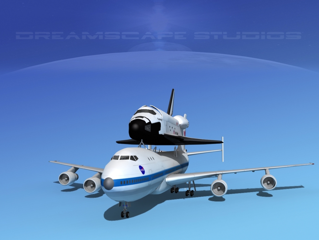 スペースシャトルチャレンジャートランスポートMP 2-2 7473Dモデル