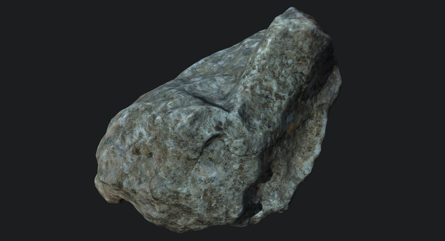 3d rock scan model