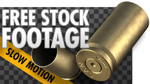 FREE Stock Video - Pistol Bullet Shell