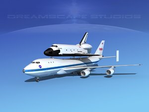 transport space shuttle 3d model