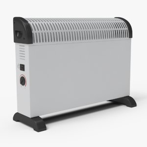3d model generic electric heater