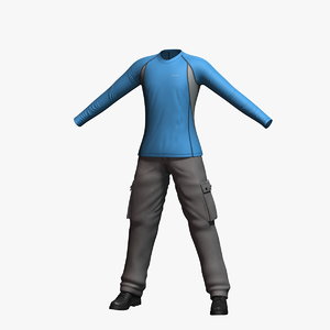 3d 3ds mens clothing 10