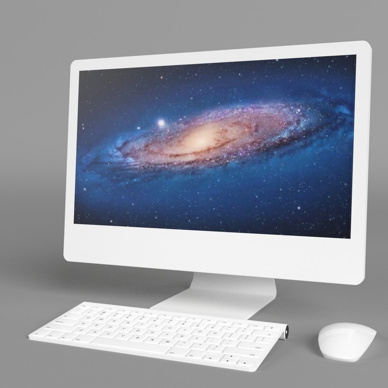 imac computer 3d model