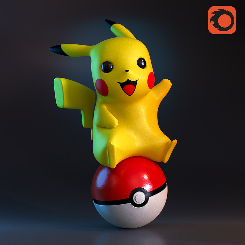 pikachu 3d model