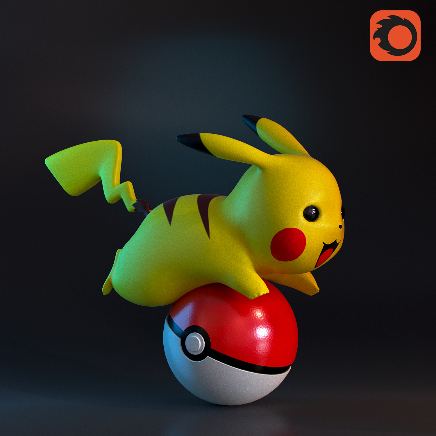 pikachu 3d model