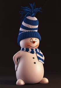 3d model snowman