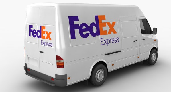 mercedes sprinter fedex 3d 3ds