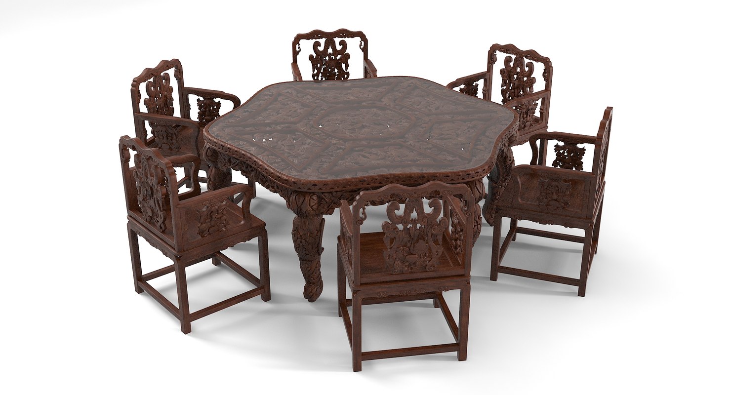 oriental dining room chairs