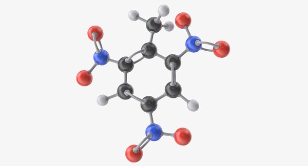 Trinitrotoluene Molecule Tnt 3d 3ds