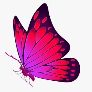 beautiful butterfly cartoon 3d max