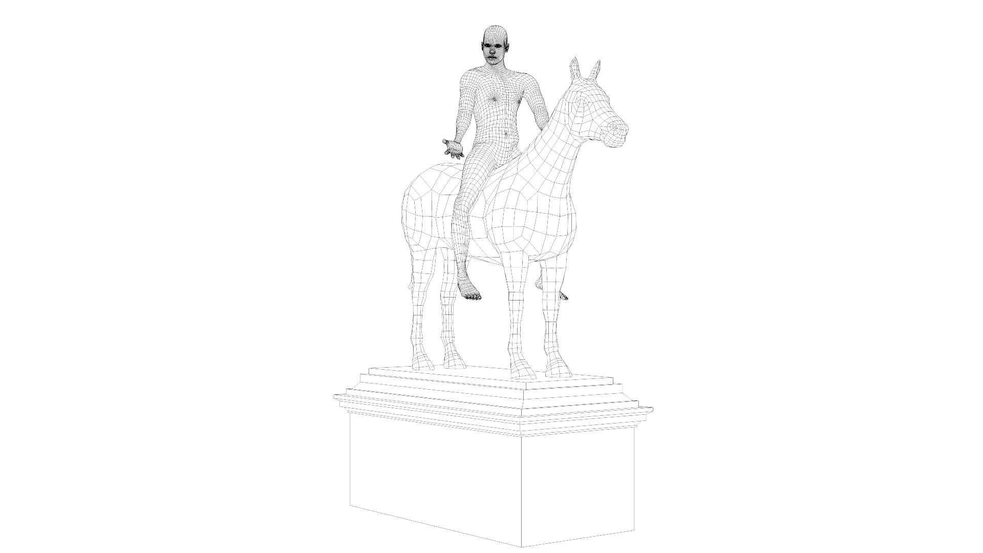3d statue model
