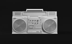 radio 3d model