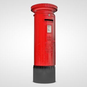 3d model postbox box