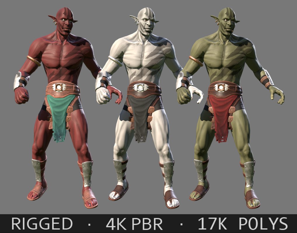 Orc Character 3d Model 6996