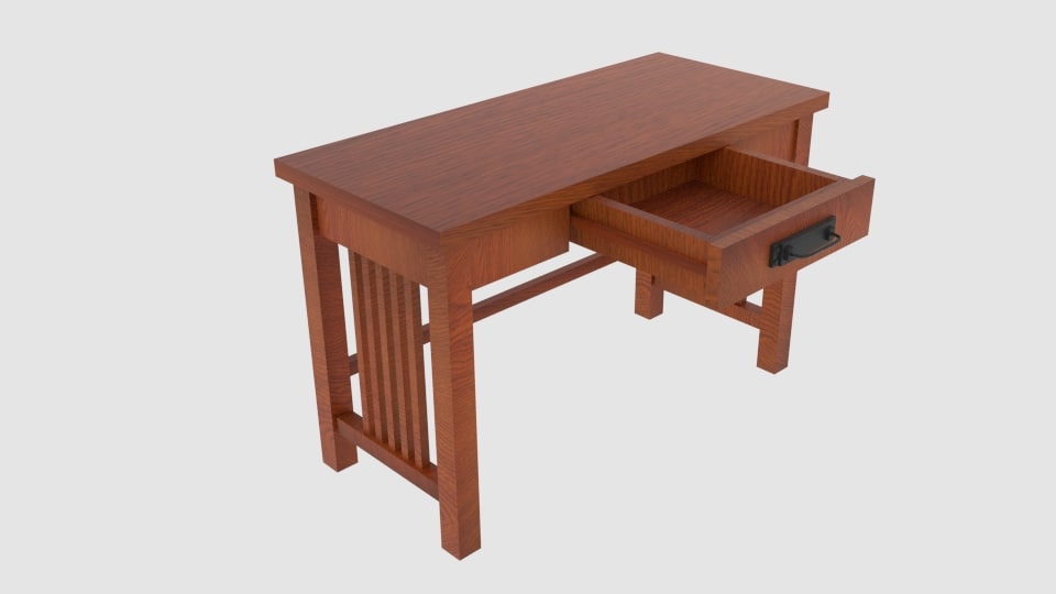 Mission Style Ash Oak Desk S
