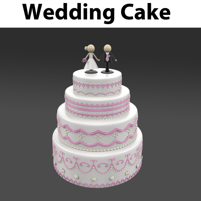 3d model wedding cake