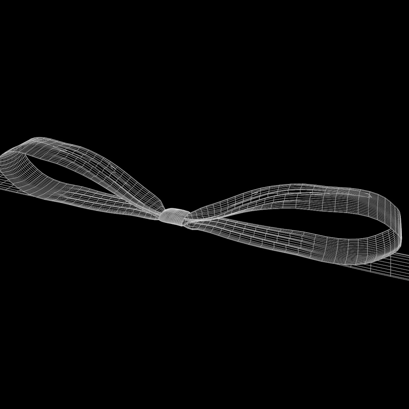 ribbon knot 3d model