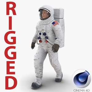 3d model astronaut nasa wearing spacesuit