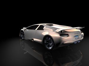 concept sports car 3d c4d