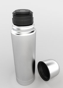 3D thermos stainless steel 1 model