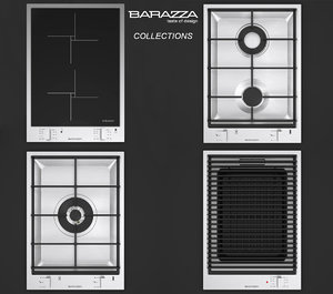 3d obj barazza induction grids barbecue