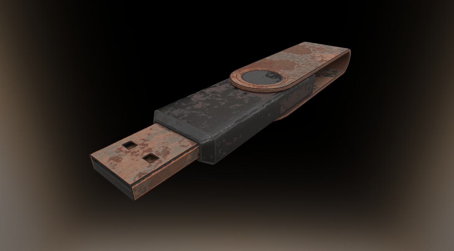 version usb stick rusty 3d 3ds