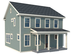 home roof 3d model