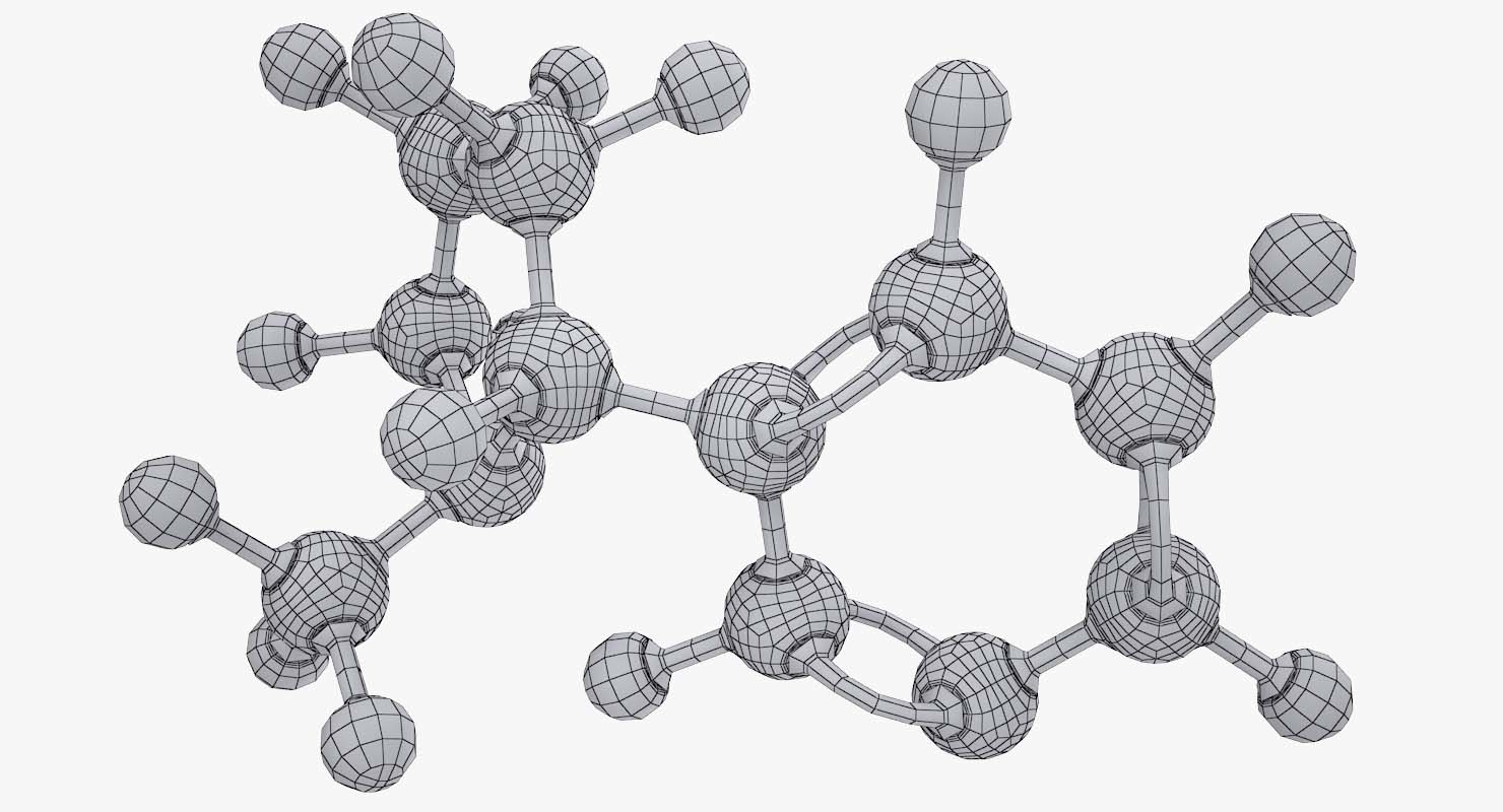 尼古丁分子3d模型