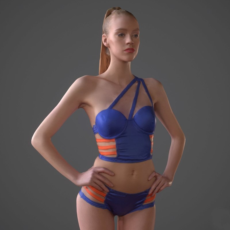 3d female realistic model