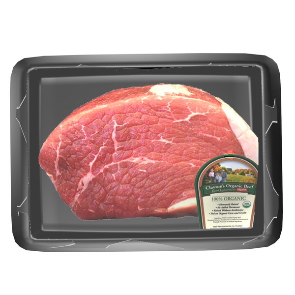 red beef steak 3d max