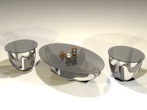 modern coffee end tables c4d