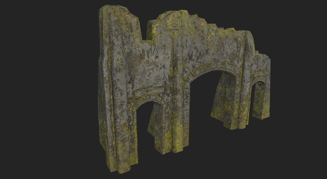  3d  model  ruins