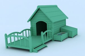 doghouse autocad render 3d max