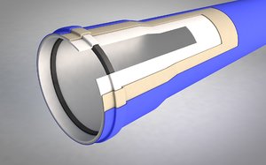 3d sewage pipe insulation