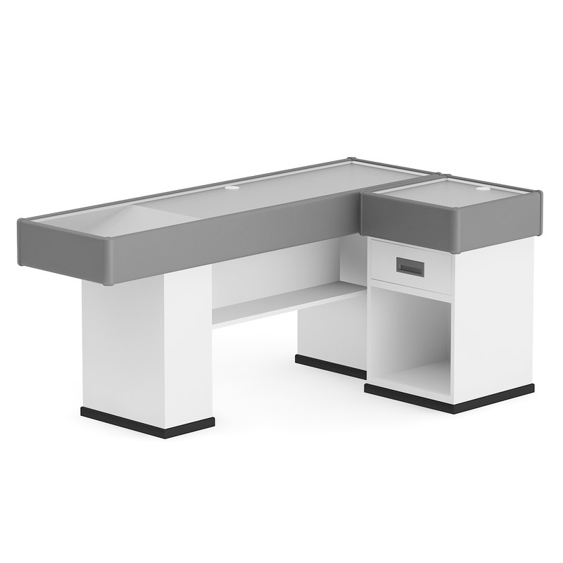 3d cash cashier desk model