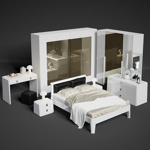 bed set 3d model