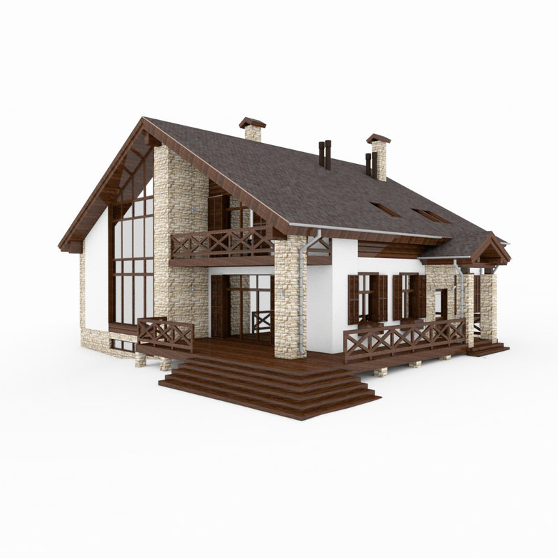 alpen house 3d model