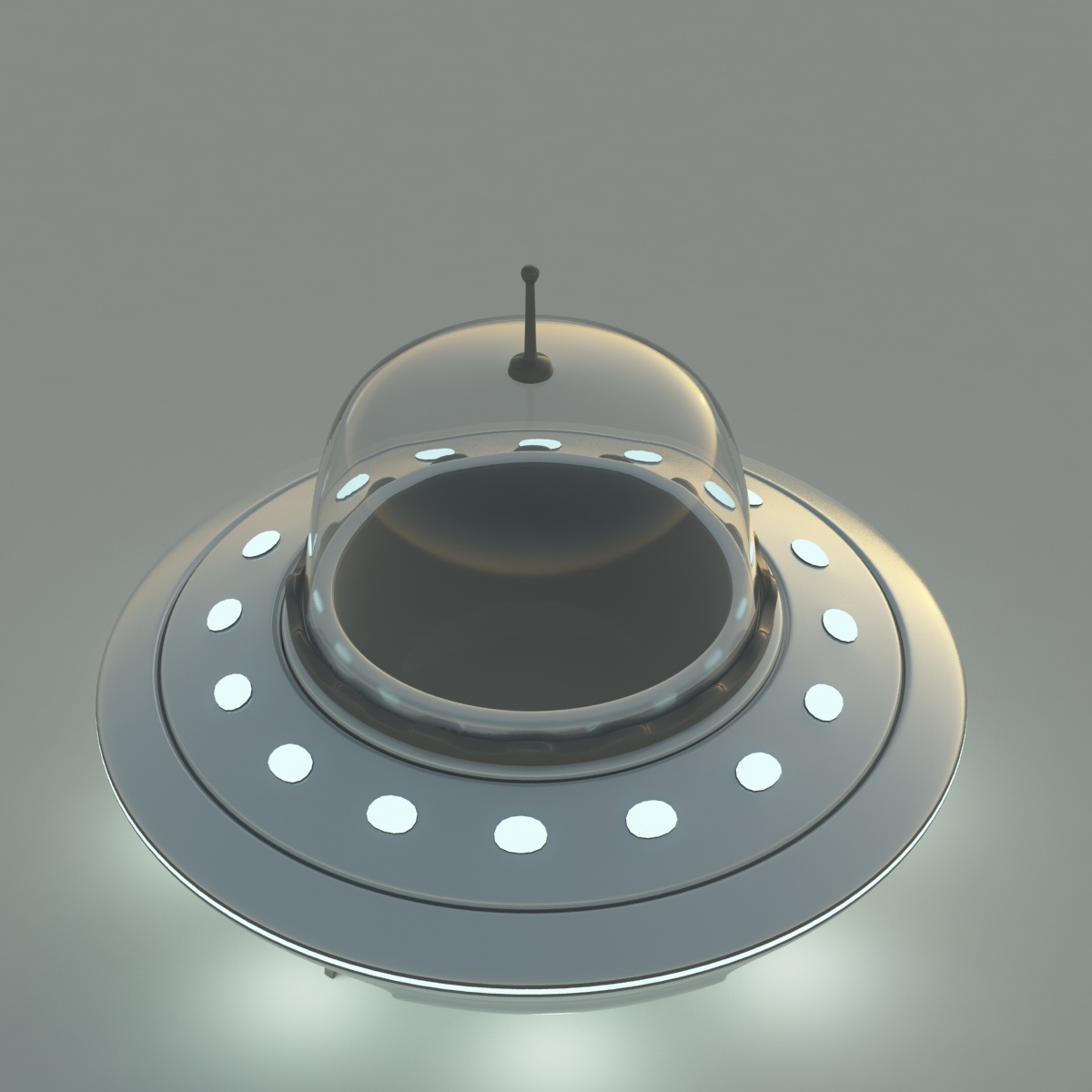 飞碟卡通风格3d模型