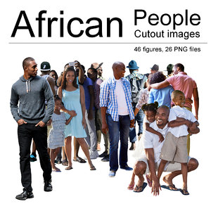 African People Cutout Images
