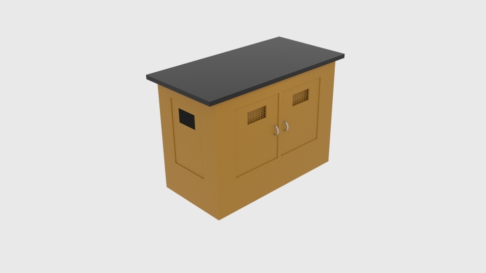 Free 3ds Model Simple Generator Box