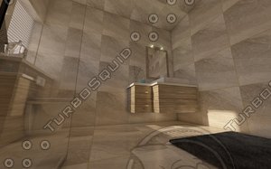 3d model bathroom bath